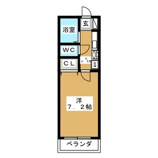 ヴランドールRIO【2階】の間取り