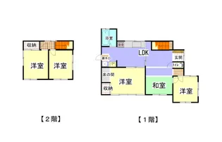 栃木県足利市大久保町【一戸建】の間取り