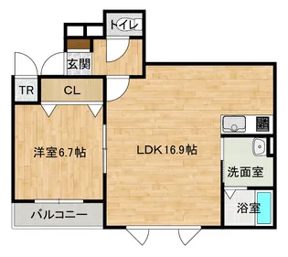 クレセルVII【3階】の間取り