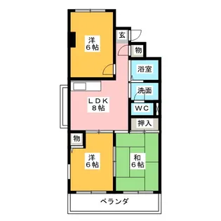カーサカラカス【4階】の間取り
