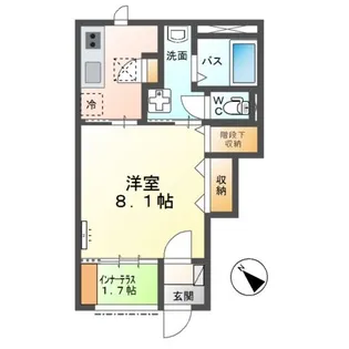 プルメリア【1階】の間取り
