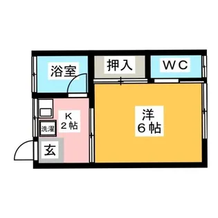 第6美多摩【2階】の間取り