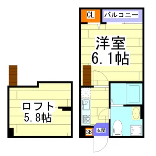 MAISON TSURUHASHI【1階】の間取り