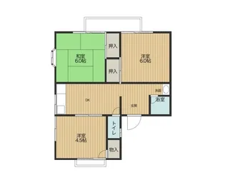 ハイツアオイ【2階】の間取り