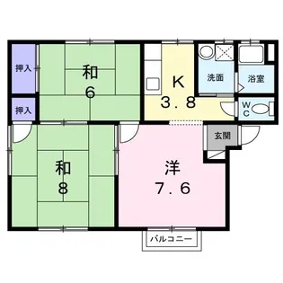 コーポクオレ【2階】の間取り