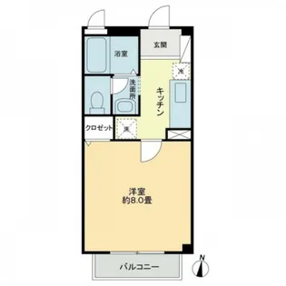 フォブールサウス【1階】の間取り