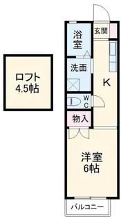 1Kの間取り画像