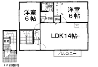 たかびハイツ3号地【2階】の間取り