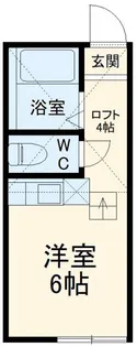ユナイト衣笠バーナードショー【1階】の間取り
