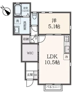 パークサイドガーデン【1階】の間取り