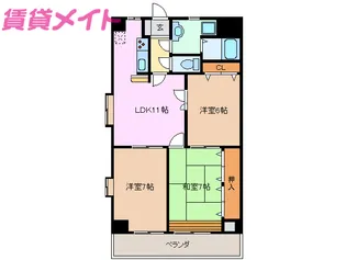 ルールマラン【1階】の間取り