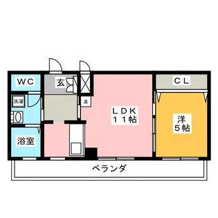 メトロポーレ【5階】の間取り