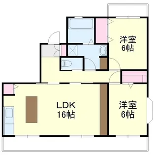 グリーンハイツA【1階】の間取り
