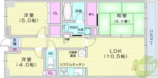 ファミリエール宮城野西館【9階】の間取り
