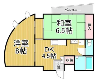 ヴェルドール美鈴【3階】の間取り