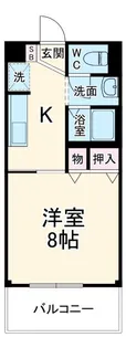 リバーフィールド山口【2階】の間取り