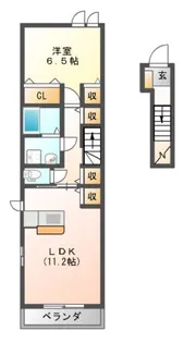 メゾンイースト【2階】の間取り