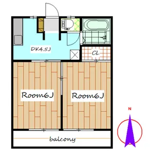 ツインKG【1階】の間取り