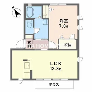 ベル・グラース【1階】の間取り
