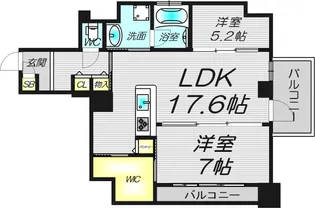 ハイデンス梅ヶ枝【12階】の間取り