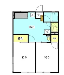 藤ハイム【1階】の間取り