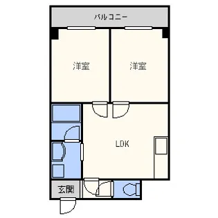 ラパンジール恵美須 II【11階】の間取り