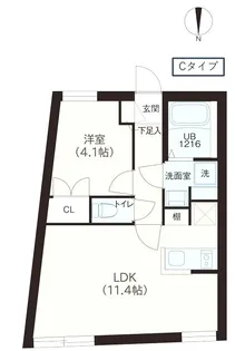 レピュア落合南長崎駅前【3階】の間取り