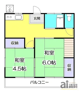 東京都西東京市住吉町6【アパート】の間取り