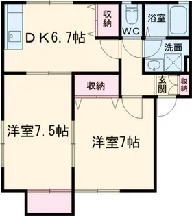 ペットソラーレ【2階】の間取り