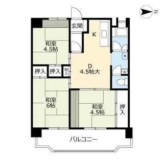 UR白銀一丁目【11階】の間取り