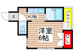 ロックウェル弁天【3階】の間取り