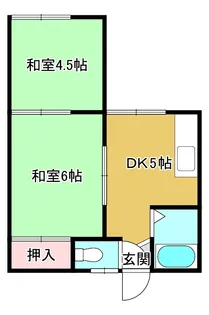コーポ理久【1階】の間取り