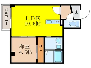 GARDENIA茨木【2階】の間取り