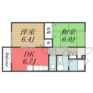 千葉県香取市玉造【アパート】の間取り