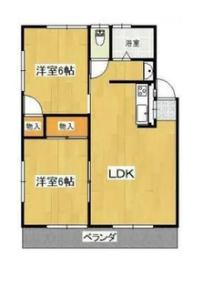 熊本県合志市幾久富【アパート】の間取り