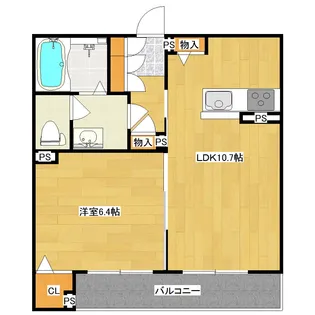 サンライズ【3階】の間取り