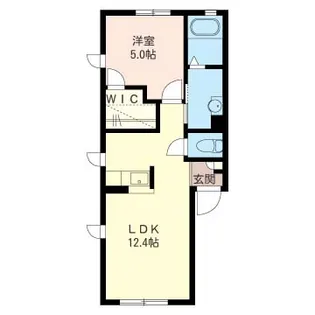 アークコート下大島【1階】の間取り
