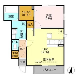 埼玉県富士見市鶴馬1【アパート】の間取り