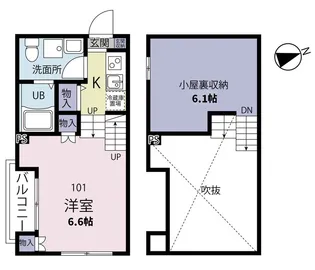 chalet makuhari【1階】の間取り