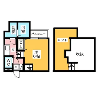 Creo庄内通六番館【1階】の間取り