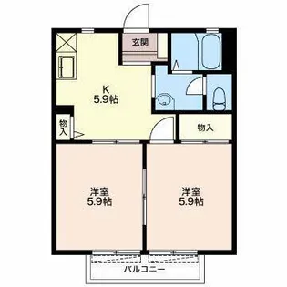 ディヴェルティメント【2階】の間取り