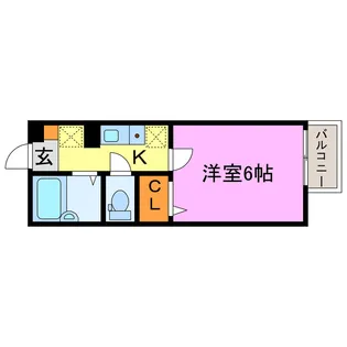 シャインヒルB【2階】の間取り