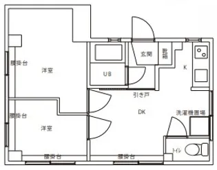 マンションアクティーフ【2階】の間取り