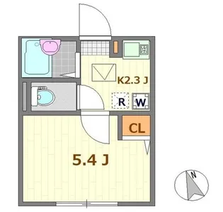 ノーザンロード武蔵境【1階】の間取り