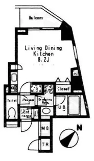 1Rの間取り画像