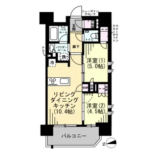 デュオステージ相模大塚【10階】の間取り