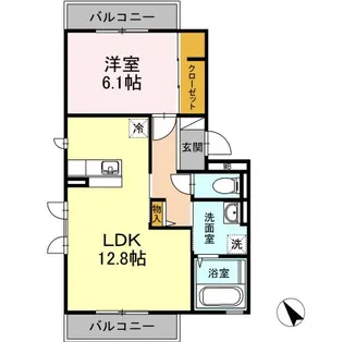 クレセリアIII【2階】の間取り