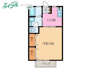 シャルムコトー【1階】の間取り