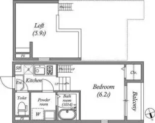 大阪府大阪市住吉区墨江3【アパート】の間取り