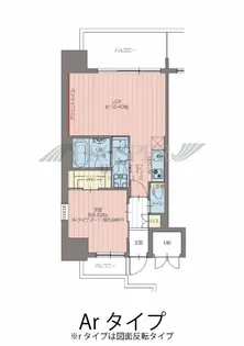 1LDKの間取り画像